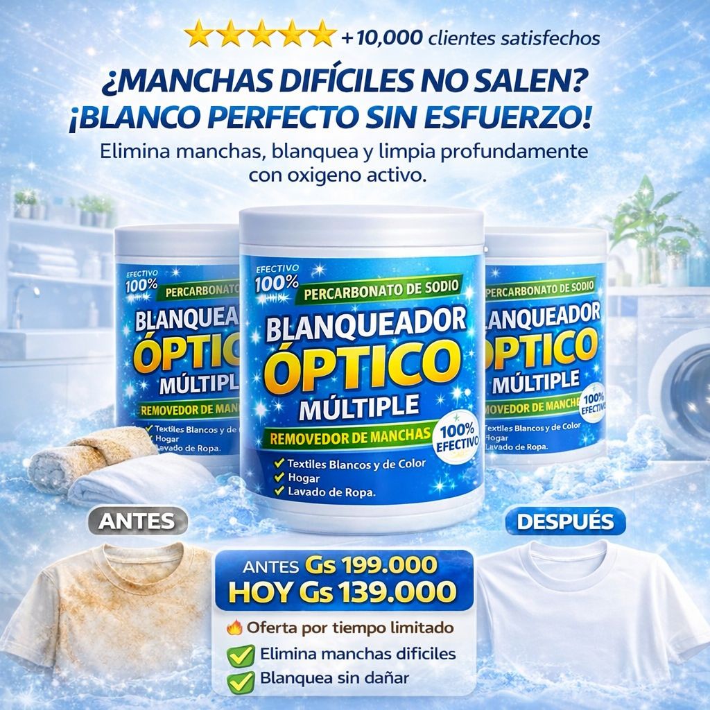 BLANQUEADOR ÓPTICO (PERCARBONATO DE SODIO 500G)