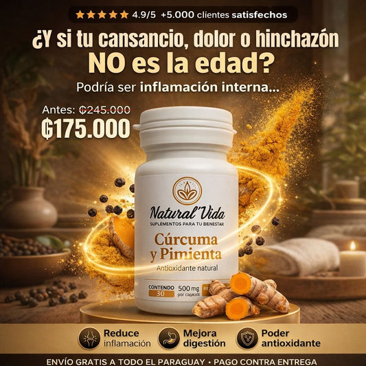Suplemento Cúrcuma + Pimienta Negra BioActive ⚡
